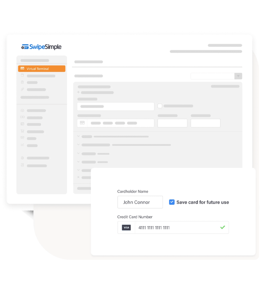 Screen shot of SwipeSimple VT software